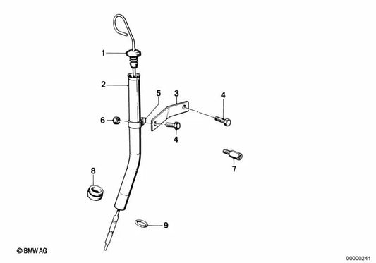 Guia do tubo para vários modelos BMW: 5 E28 Series (OEM 11431287549). BMW original.