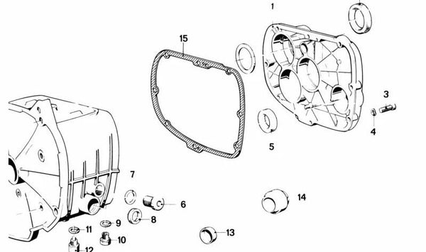 Sello de eje para BMW 23125A30901. Original BMW