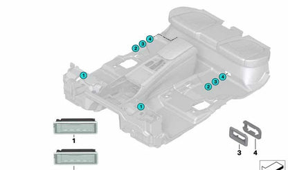 OEM LED Interior Light 63319346241 for BMW F15, F85, F16, F86. Genuine BMW.