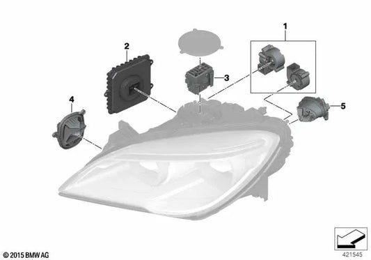Module d'éclairage LED pour les courbes de droite pour BMW F06N, F12N, F13N (OEM 63117394904). BMW d'origine