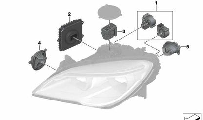 Módulo luz de giro LED derecho OEM 63117394904 para BMW Serie 6 F06, F12, F13 LCI. Original BMW.