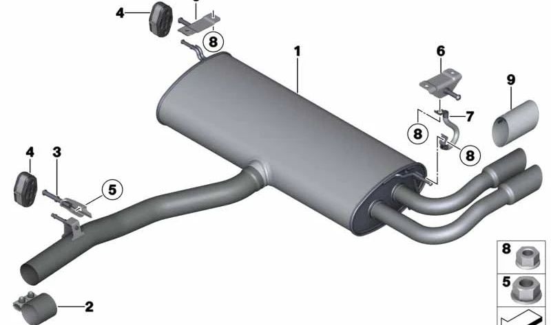 Cable de masa OEM 12427607575 para BMW F25, F26, F15, F16. Original BMW.