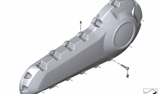 OEM 33358544050 Tampa traseira Rueda para BMW Motorrad C Evolution (K17). BMW Motorrad original.