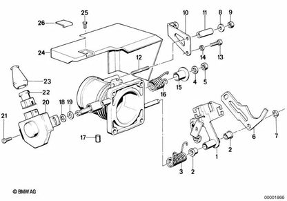 Carcasa de conector para BMW E30, E34, E24, E32 (OEM 12521707321). Original BMW