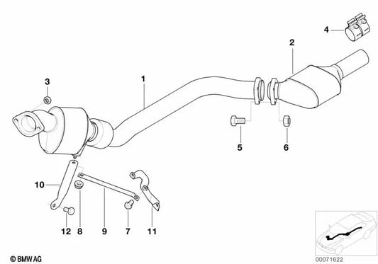 BMW E46, E39, E83N (OEM 18202249289). Original BMW.
