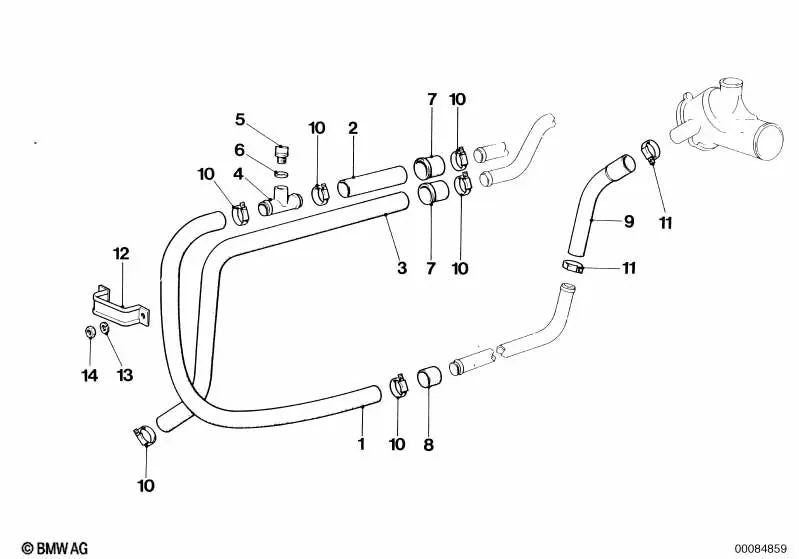 Valve de ventilation pour BMW E46, F30, F80 (OEM 64212161113). BMW d'origine.