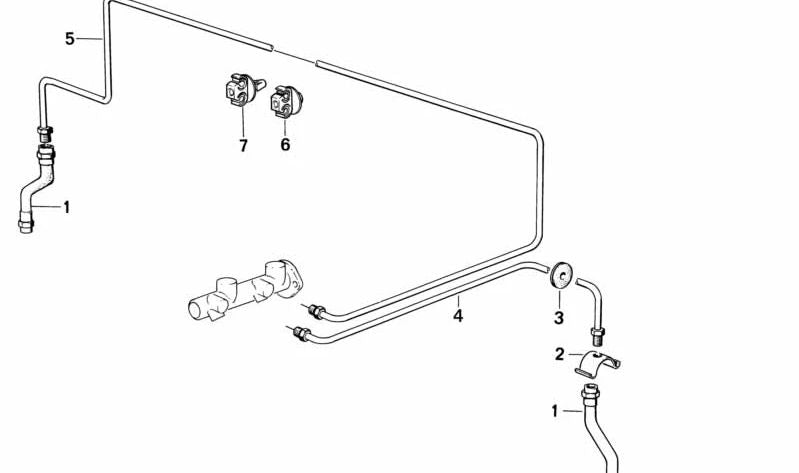 OEM brake hose 3432115988 for BMW E30. Original BMW.