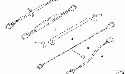 Cable adaptador para ventilador de una velocidad OEM 61116916144 para MINI R50, R52, R53. Compatible con modelos One y Cooper. Original MINI.