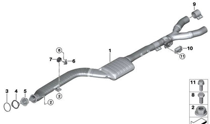 Soporte de transmisión OEM 18208582034 para BMW G30, G30N, G31, G31N, G32, G32N, G11, G11N, G12, G12N, G14, G15, G16, G01, G01N, G08, G02, G02N. Original BMW.