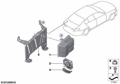 Fan for BMW E82, E88, E90, E91, E92, E93, F30N, F07, F10, F11, F18, G30, G31, G38, F06, F12, F13, G32, E65, E66, F01, F02, F04, I01, I01N, F16, F86 (OEM 65156 983075). Genuine BMW.
