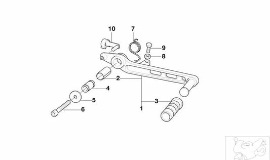 Bullone cilindrico OEM 07119901806 per BMW R1100S, R1150RS, R1150R, R850R... e altro ancora. BMW Motorrad originale.