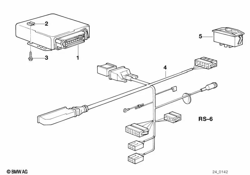 Transmission Connector Repair for BMW 3 Series E30, 5 Series E28, E34, 6 Series E24, 7 Series E23, E32 (OEM 24631215953). Original BMW