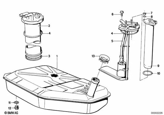 Immersionsensor für die BMW 7 E23 -Serie (OEM 16121118014). Original BMW