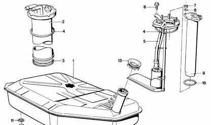 Junta de estanqueidad OEM 16121116966 para BMW E12, E28, E24, E23. Original BMW.