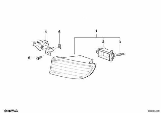 Suporte esquerdo para BMW Série 7 E38 (OEM 63178362403). BMW originais.