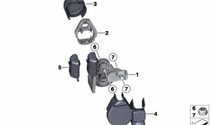 Distributore Punto di partenza esterno per BMW Serie 1 E81, E82, E87, E88, Serie 3 E90, E91, E92, E93, X1 E84 (OEM 61149144884). BMW originale