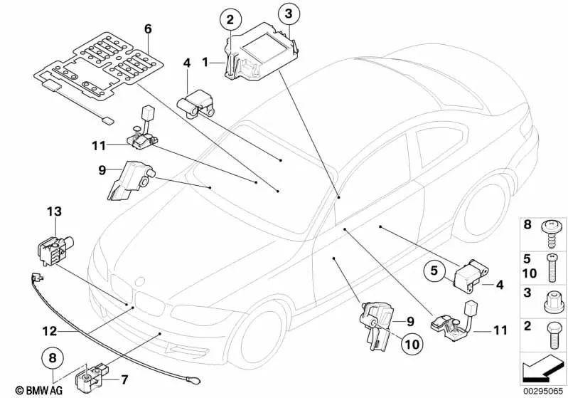 Unidad de Control Airbag para BMW X1 E84 (OEM 65779325683). Original BMW