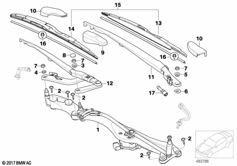 Einstellscheibe for BMW 7 Series E65, E66 (OEM 61617008971). Genuine BMW