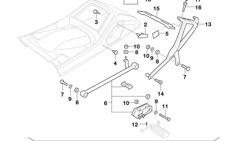Tornillo de cilindro M6X80 para BMW R 248 (OEM 23112322402). Original BMW