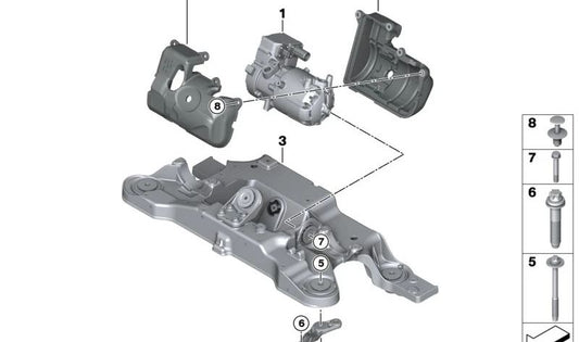 OEM 64509871511 Sound Insulator for BMW G26, G26 Gran Coupe, i4 (G26), iX (I20). Original BMW.
