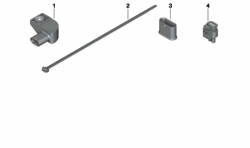 Blind Housing OEM 12518583709 for BMW G20. Original BMW piece used in electrical wiring.