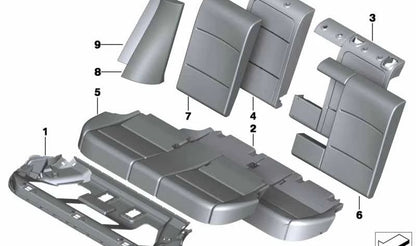 Panel lateral izquierdo OEM 52207235445 para BMW F25 (X3). Original BMW.