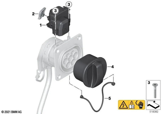 Proteção de porta-malas traseira para BMW Série 5 G38, G12 Série 7 G12, i I01, X5 G05 (OEM 61139335552). BMW original