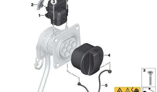 Sistema de desbloqueo de emergencia OEM 61139320474 para BMW {G20, G20N, G21, G21N, G30, G30N, G31N, G38, G38N, G11, G11N, G12, G12N, I01, I01N, G01, G01N, G05} y BMW Motorrad {CK07}. Original BMW.