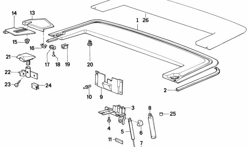 Grapa de expansión OEM 51131966440 para BMW E30, E32, E34, E36, E38, E39, E46, E53, E60, E61, E63, E64, E65, E66, E67, E83, E85, E86, E87, E90, E91, E92, E93. Original BMW.