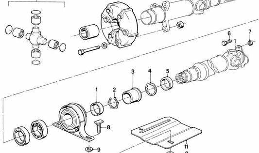 Arandela dentada OEM 26111100692 para BMW E12, E23, E24, E28, E30. Pieza original BMW.