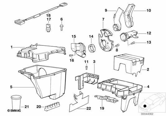 Unidade de controle de suporte para BMW Série 7 E38 (OEM 12901745151). BMW original