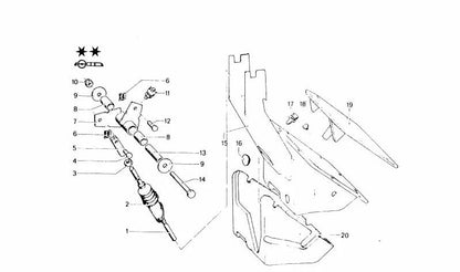 Silentblock amortiguador OEM 35114440140 para BMW F10, F11, F06, F07, F12, F13, F01, F02, F25, E70, E71, E72, E65, E66, E60, E61. Pieza original BMW.