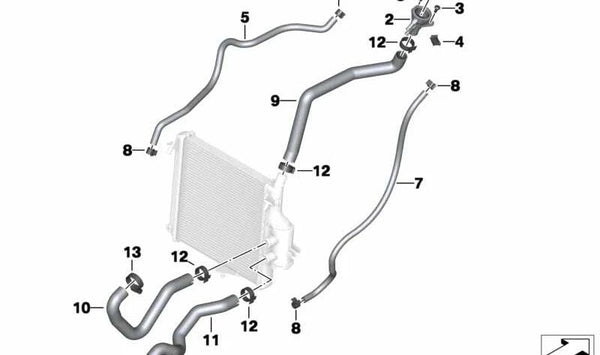 Boca de llenado OEM 17128527086 para BMW Motorrad C 600 Sport, C 650 GT. Original BMW Motorrad.
