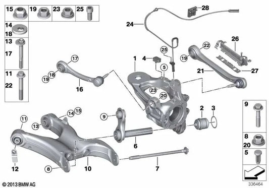 Porta posteriore destro per BMW E70, F15, F85, F86 (OEM 33326879102). BMW originale