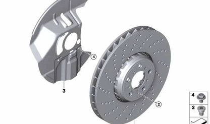 Guardapolvos derecho OEM 34112283724 para BMW E82, E90, E92, E93 M3. Compatible con modelos con motor S65 y cambio manual. Original BMW.