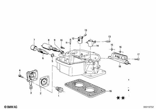 Idle Air Cut-Off Valve for BMW 3 Series E21, 5 Series E12, 6 Series E24, 7 Series E23 (OEM 13111260516). Original BMW.