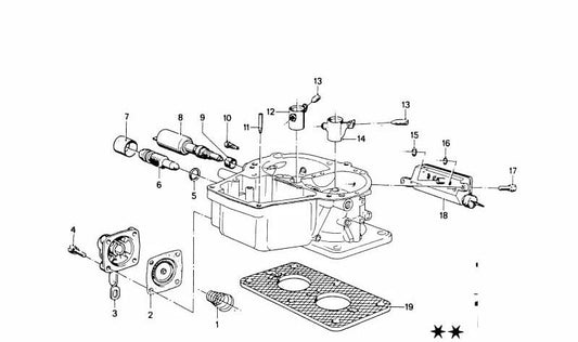 Junta tórica OEM 13111707010 para BMW E21, E12, E24, E23, 1502, 1602, 1802, 2002, 2500, 2800, 3.0S, 3.0CS. Compatible con múltiples motores M10. Original BMW.