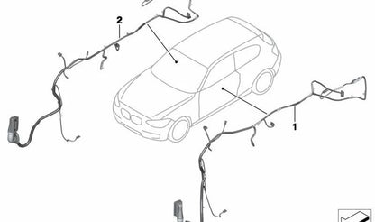 Cableado puerta lado conductor OEM 61129340981 para BMW F22, F23 y F87. Original BMW.
