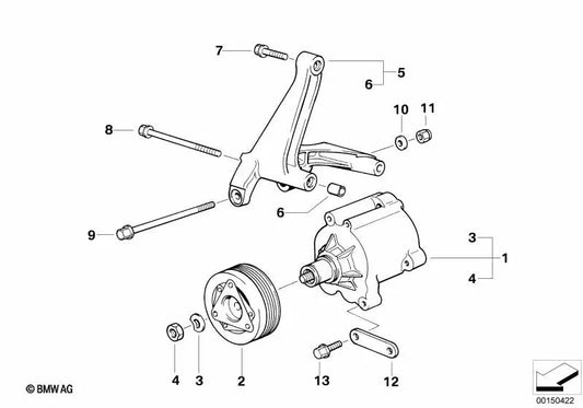 Träger pour BMW E36 (OEM 11721318994). BMW d'origine.