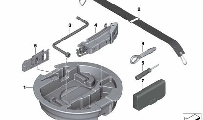 BMW F20 Toolbag, F21, F22, F23, F46, F87, F30, F31, F34, F80, F32, F33, F36, F82, F83, F07, F11, F90, G30, G31, G38, F06, F12, F13, F13, G32, G11, G12, E84, F25, F26, R50, R52, R53 (OEM 71116788732). Original BMW.