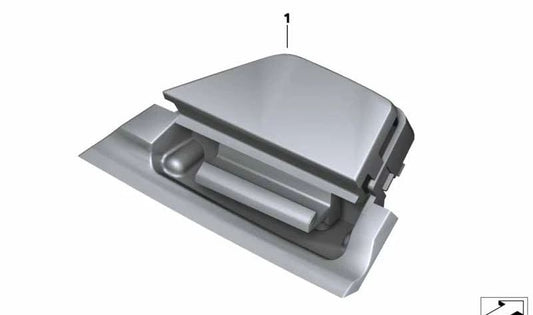 Palanca de accionamiento tapa portaobjetos derecha OEM 46638534586 para motos BMW C 650 GT (K19). Original BMW Motorrad.