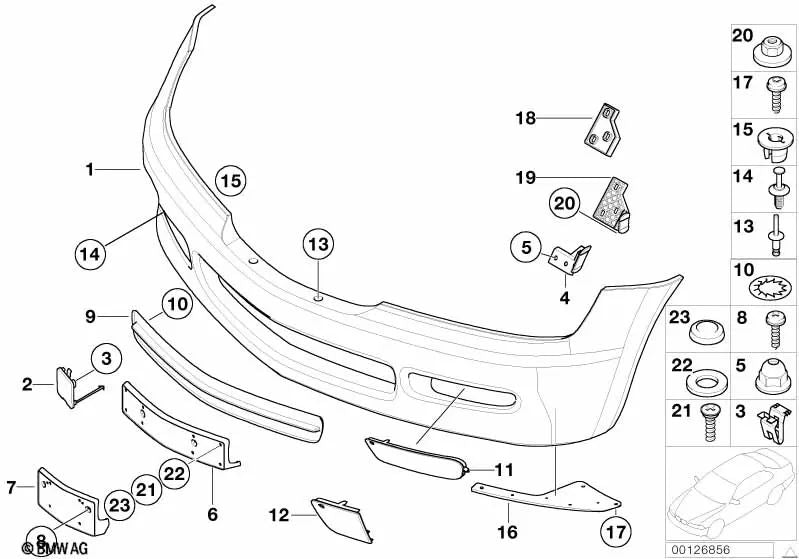 Abdeckung per BMW E46, E70, F30 (OEM 5111839335). BMW originale