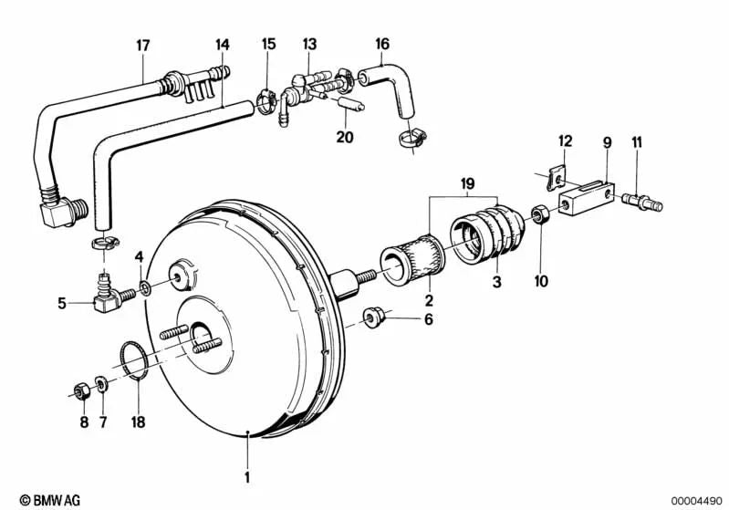 Tampa de proteção para BMW 3 E21 Series, E30 Series 5 E12, E28 (OEM 3431153317). BMW original