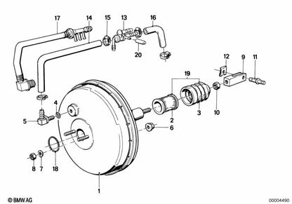 Tampa de proteção para BMW 3 E21 Series, E30 Series 5 E12, E28 (OEM 3431153317). BMW original