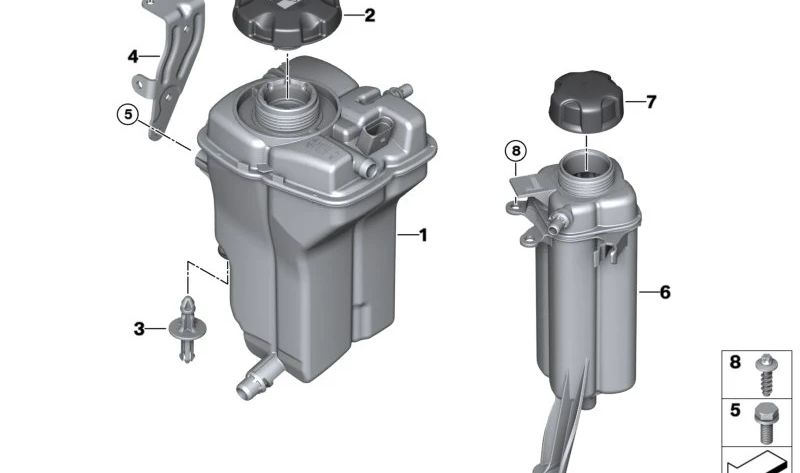 Expansionsstift für BMW G87 Serie 2, G80, G80N, G81, G81n Serie 3, G82, G82N, G83, G83N Serie 4 (OEM 17138746103). Original BMW