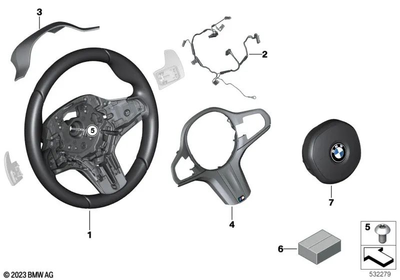 Cavo di collegamento volare per BMW F90, G30, G31, G38, G32, G11, G12, F91, F92, F93, G14, G15, G16, F97, G01, G08, F98, G02, F95, G05, G18, F96, G06 , G07, G09 (OEM 61128038858). BMW originale.