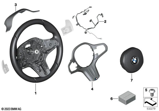 Voler -Verbindungskabel für BMW F90, G30, G31, G38, G32, G11, G12, F91, F92, F93, G14, G15, G16, F97, G08, G08, F98, G02, F95, G05, G18, F96, G06, G06, G06, G06, G06, G06, G06, G06, G06, G06 , G07, G09 (OEM 61128038858). Original BMW.