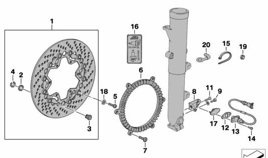 Tapón OEM 31422312048 para motos BMW K 100 RS, K 1100 LT, K 1100 RS. Original BMW Motorrad.