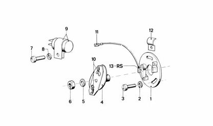 Abrazadera para BMW (OEM 12111353345). Original BMW