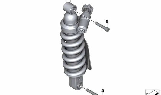ISA M10X1.25X55 OEM 33537692184 SCREW BMW R NINET, R 1200 S, HP2 Sport. Original BMW Motorrad.